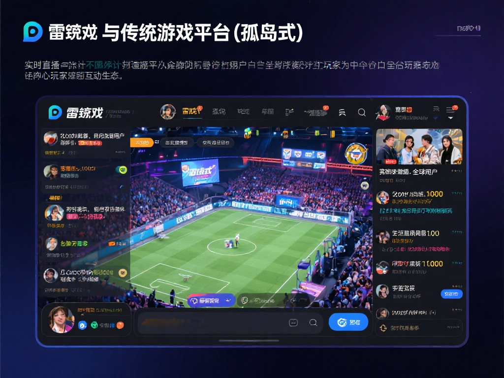 与传统游戏平台“孤岛式”的设计不同，雷竞技游戏平台