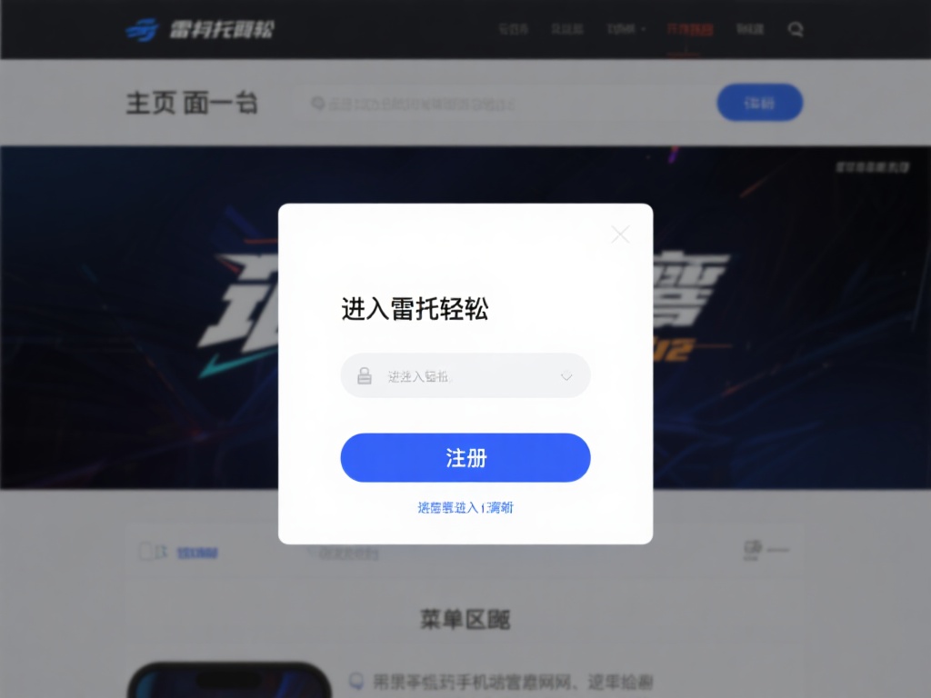 进入雷竞技官网后，主页面通常会将注册入口清晰地显示